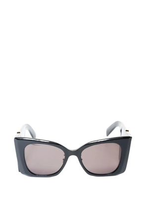 Saint Laurent Pre-Owned 2020-2025 geometric logo sunglasses - Black