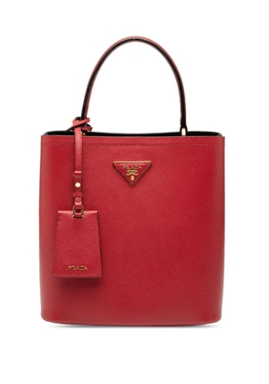Prada Pre-Owned 2013-2024 Medium Saffiano Cuir Panier satchel - Red