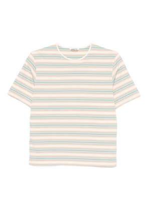 Auralee striped T-shirt - Blue