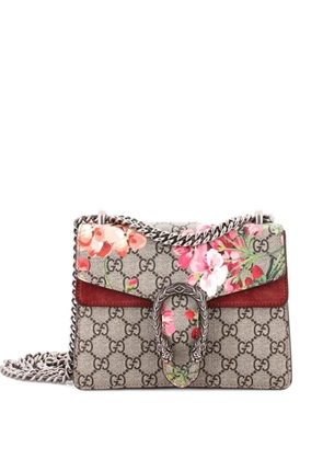 Gucci Pre-Owned Dionysus Bag Blooms Print GG Coated Canvas Mini shoulder bag - Brown