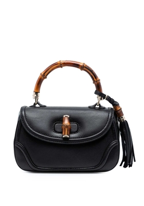 Gucci Pre-Owned 2016-2025 Medium Leather New Bamboo satchel - Black