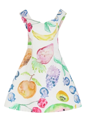 Rosie Assoulin fruits-print mini day dress - White