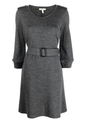 Burberry Pre-Owned 2010s belted wool dress - Grey