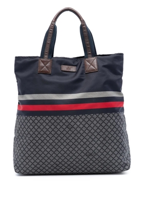 Gucci Pre-Owned 2016-2025 Diamante Web Nylon tote bag - Blue