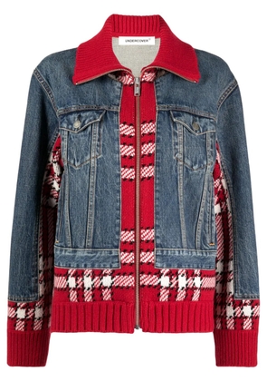 Undercover panelled-design cotton jacket - Blue