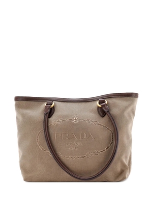 Prada Pre-Owned Logo Open Canvas Medium tote bag - Brown