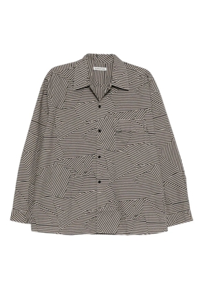 YMC striped wray shirt - Black