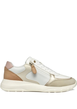 Geox Alleniee zip-fastening leather sneakers - Neutrals