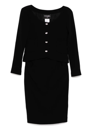 CHANEL Pre-Owned 2000s CHANEL setup jacket skirt - Black