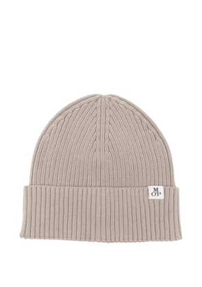 Marc O'Polo ribbed beanie hat - Grey