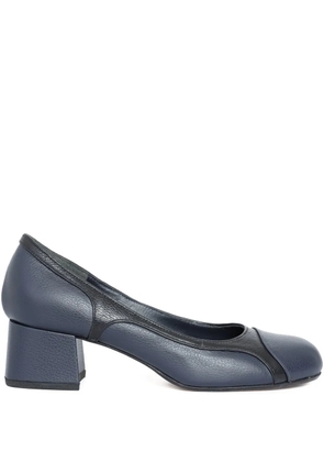 Sarah Chofakian 40mm Laduree block-heel leather pumps - Blue