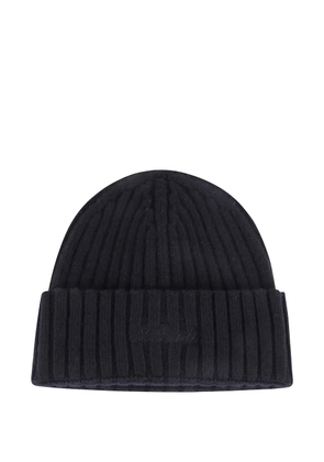 MC2 Saint Barth ribbed wool beanie hat - Black