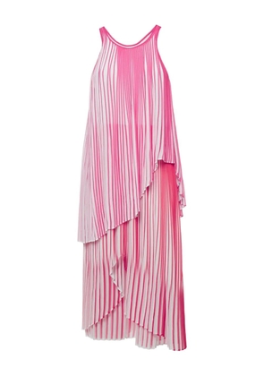 Stella McCartney Pre-Owned pleated stripe dress - Pink