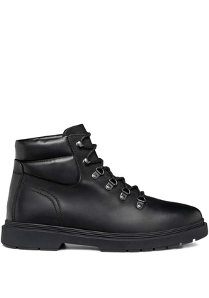 Geox lace-up leather boots - Black