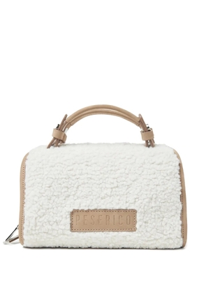 Peserico mini zip handbag - White