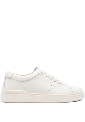 Clarks Craft leather perforated sneakers - White