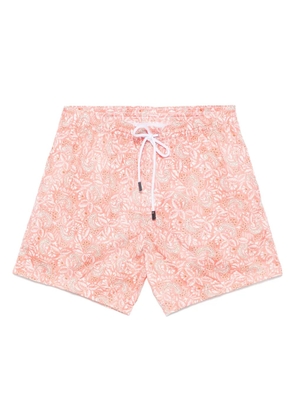 Barba printed swim shorts - Orange