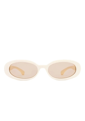 Sporty & Rich oval-frame sunglasses - Neutrals
