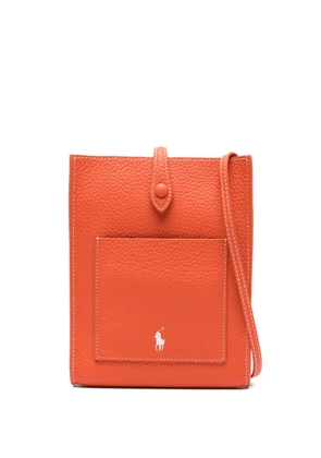 Polo Ralph Lauren logo-print pocket mini bag - Orange