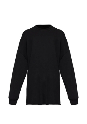 Rick Owens frayed sweatshirt - Black