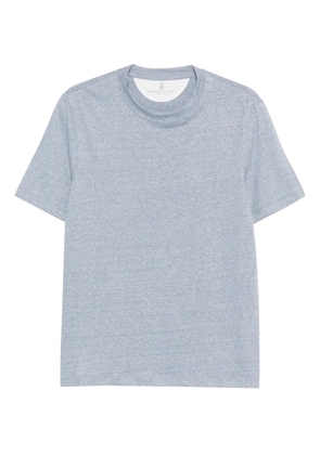 Brunello Cucinelli straight hem cotton T-shirt - Blue