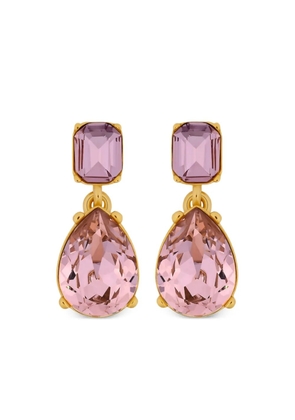 Oscar de la Renta crystal-embellished earrings - Gold