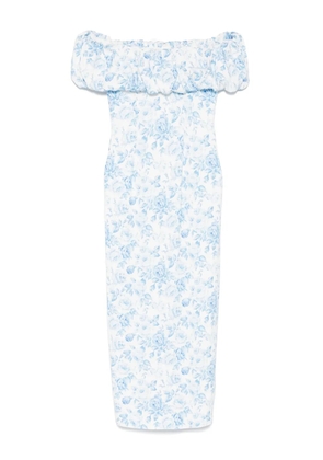 Rowen Rose rose-print maxi dress - Blue