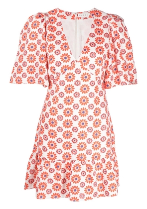 Rhode Mariana floral-print dress - White