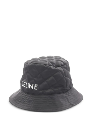 Celine Pre-Owned twill bucket hat - Black