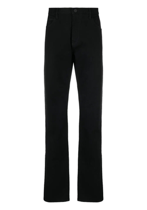 Giorgio Armani mid-rise cotton straight jeans - Black