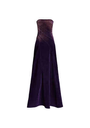 Ralph Lauren Collection diagonal-seam strapless maxi dress - Purple
