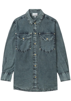 GANNI cotton shirt - Blue