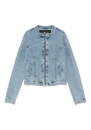 Patrizia Pepe zip-up denim jacket - Blue