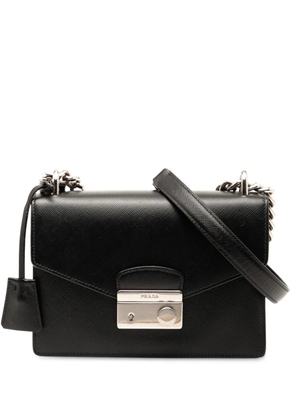Prada Pre-Owned 2010-2025 Saffiano Lux Sound Lock crossbody bag - Black
