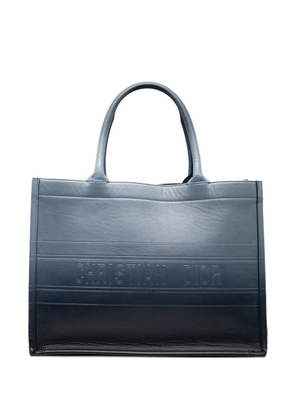 Christian Dior Pre-Owned 2021 Medium Ombre Embossed Leather Book tote bag - Blue