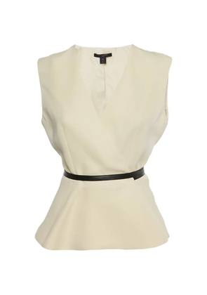 Louis Vuitton Pre-Owned belted sleeveless top - Neutrals