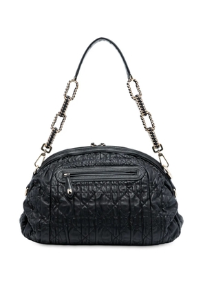 Christian Dior Pre-Owned 2011 Lambskin Cannage Gaufre Delices shoulder bag - Black