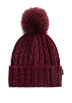 Woolrich ribbed pom-pom beanie - Red