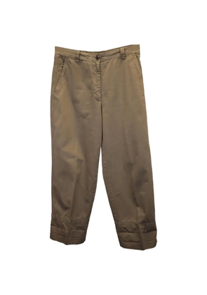 Dries Van Noten Pre-Owned cotton straight-leg trousers - Brown