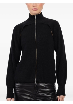 CUDDLEUP zip-up long-sleeve jacket - Black