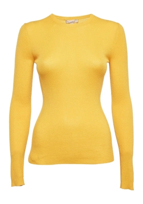 Michael Kors ribbed cashmere top - Yellow