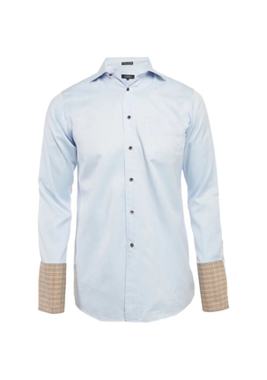 Burberry Pre-Owned check-cuff shirt - Blue