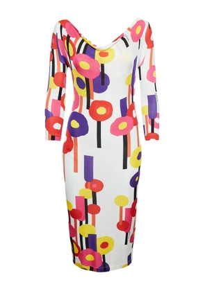 Just Cavalli Vintage pre-owned floral-print midi dress - White