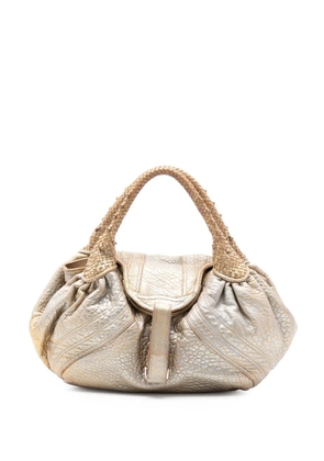 Fendi Pre-Owned 2000-2010 Bimetal Nappa Spy hobo bag - Gold