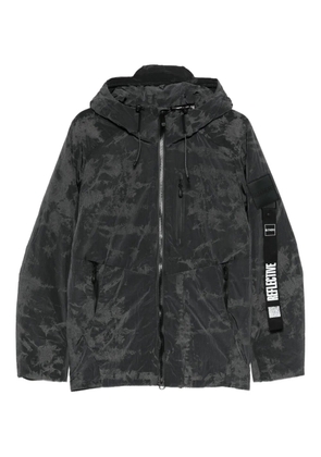 OUTHERE hooded zip-up jacket - Black