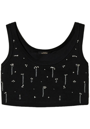 TWINSET crystal-embellished cropped top - Black