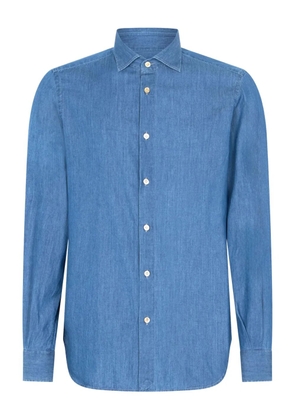 Boglioli long-sleeved denim shirt - Blue