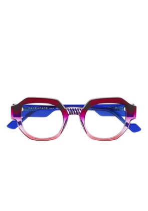 Face À Face geometric-frame glasses - Red