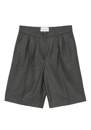 BOMPARD pleated side-pockets shorts - Grey