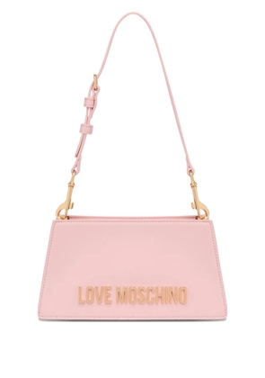 Love Moschino logo-lettering shoulder bag - Pink
